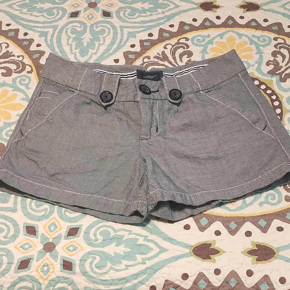 American Eagle Outfitters Gray High Waist Shorts